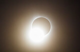 Fototapeta Nowy Jork - End of a Total Solar Eclipse, Seen From Dublin, Ohio, April 8, 2024