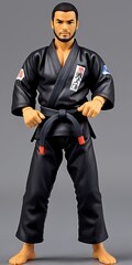  Brazilian Jiu-Jitsu fighter wearing a kimono