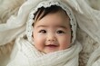 Baby smiling portrait