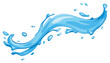 PNG Water splash art white background splattered