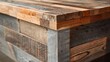 A fourth image reveals a podium crafted from reclaimed wood lending a rustic and earthy feel to the overall design. . .