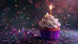 Detailed 3D Cupcake Photo in Hyperrealistic Style
