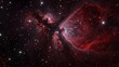 closeup star filled sky large red butterfly sci twins ruffled wings searching eternity space membranes folded thin horizontal nebula awestruck variation energetic beings patrolling