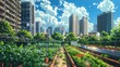 Urban Community Garden: Vertical Farming and Renewable Energy