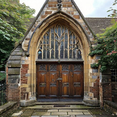 Canvas Print - old church door