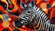 Safari abstract, bold geometric animal mix