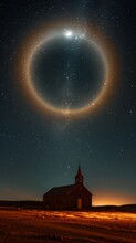 Starry Sky Church Large Circular Ring Still Tv Series Solar Eclipse Oregon