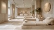 Modern Spa Interior with Loungers and Minimalist Decor