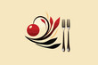 Organic Food Icon, Eco Friendly Pure Food Icon Vector Art Illustration