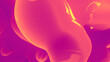 orange and pink fantastic soft shapes from alien planet - abstract 3D rendering