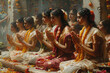 Serene moment depicting Vishu Kani blessings for prosperity and auspicious beginnings
