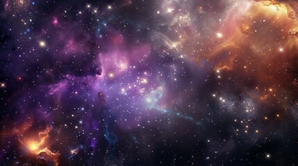 Galaxy with nebula and stars in space. Outer space background. Galaxy background