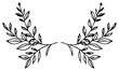 PNG Divider doodle of wreath pattern drawing sketch