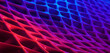 This image features a mesmerizing pattern of vibrant blue and red shades in a honeycomb structure, which can represent connectivity and energy