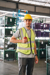 Wall Mural - Efficient Logistics Management: Warehouse Stock and Inventory Expertise Ensuring Smooth Distribution, Business Success, and Timely Delivery, A Well-Organized Industry Hub for Supply Chain Excellence