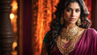 © Mystery - Beautiful Indian woman in traditional saree and jewelry