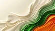 Independence Day in India background with saffron, white, and green stripes and a spinning Ashoka Chakra