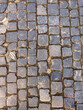 cobbled road as background, cobblestone texture