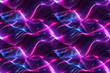 Seamless neon waves with a futuristic abstract line pattern