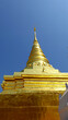 A beautiful golden pagoda Wat Phra That Chae Haeng-Nan the north Nan Province, Thailand
Closeup Roof top at Wat Phra That Chae Haeng-Nan the north Nan Province, Thailand