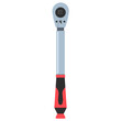 Torque wrench with reversible ratchet vector cartoon illustration isolated on a white background.