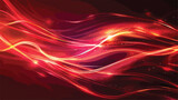 Fototapeta  - Fire red plazma motion neon lines sparkle light effec