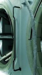 Wall Mural - inside empty space station interior