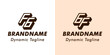© Prayoga - Letters FG and GF 3D Monogram Logo, Suitable for business with FG or GF initials
