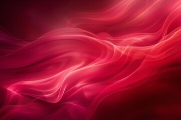 Wall Mural - A stunning crimson backdrop with a smooth, elegant texture and a gradient effect, featuring a subtle dark blur pattern and a simple wave design.