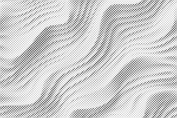 Poster - Background with squares halftone dots. Halftone vector background. Monochrome halftone pattern. Abstract geometric dots background. Pop Art comic background for website, card, poster.