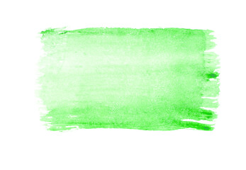 Wall Mural - Abstract green watercolor on white background.