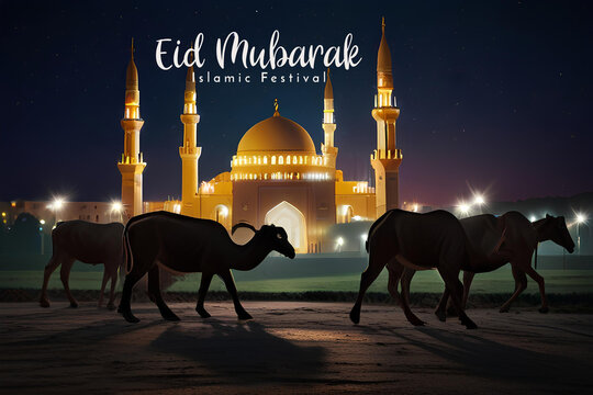 Eid Al Adha mubarak background design