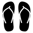 flip flop sandal icon