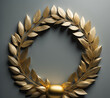 Laurel wreath often worn by victorious military commanders 
