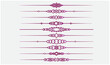 © Shumaila Malik - Creative pattern pink border line dividing line  set