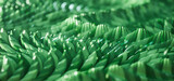 Fototapeta Przestrzenne - Abstract green scales wavy background. Eco concept background