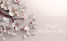 Maroon Color Tree Flower Roses Mother Day 3d Background Wallpaper