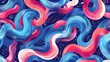 AI generated illustration of abstract colorful patterns