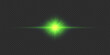 Green horizontal light effect of lens flares