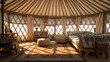 A photo of a Yurt in Minimalistic Style