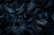 © furyon - abstract black tropical leaves texture background dark nature concept digital ai art