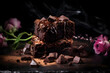 Brownie, Fudgy and chocolatey square, beloved by chocolate enthusiast