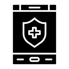 Canvas Print - Medical App glyph icon