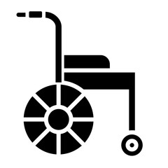 Canvas Print - Wheelchair glyph icon