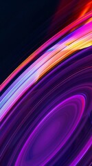 Wall Mural - space science wallpaper, astronomy background backdrop.Extraterrestrial planet with a majestic ring and ethereal. Astronomical abstract illustration of planet with rings. Generative ai