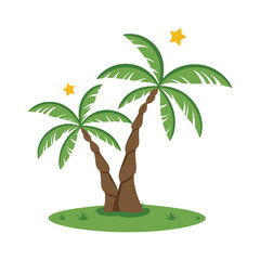 Wall Mural - palm tree illustration