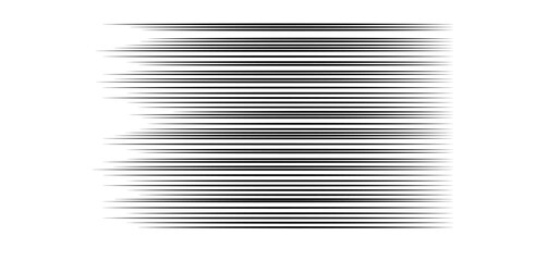 Poster - Speed lines. Vector manga effect. Simple background of motion elements. Comic graphic design of fast motion.