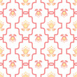 Decorative seamless ornamental diaper pattern vector