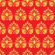 Abstract seamless pattern with decorative ornamental flower in Baroque, Rococo, victorian, renaissance style.