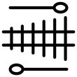 xylophone icon, simple vector design